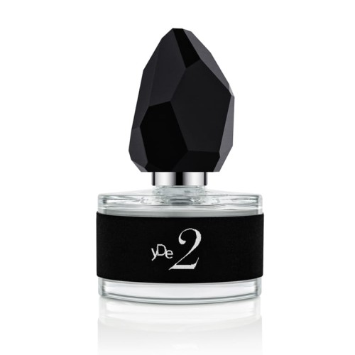 Naturalne niszowe perfumy yDe 2 50ml w szklanej butelce z rzeźbionym korkiem