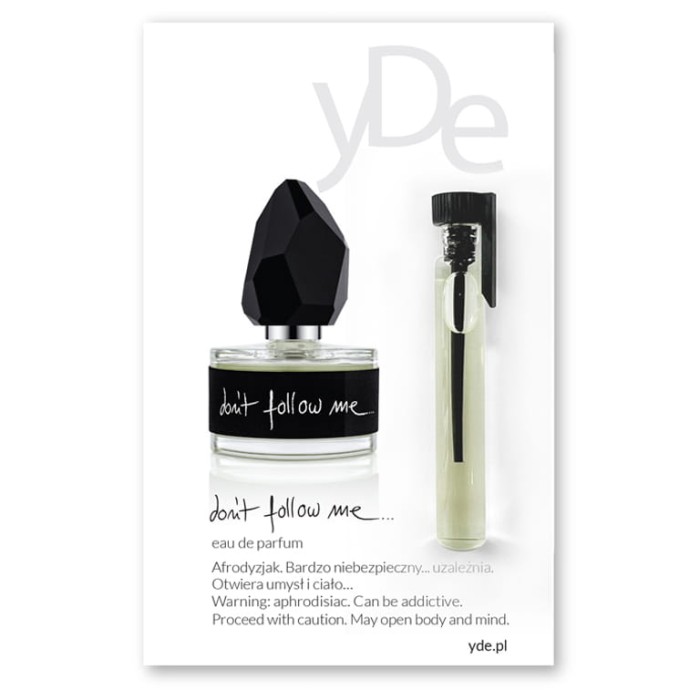 próbka perfum yDe Don't follow me 2ml w szklanej fiolce